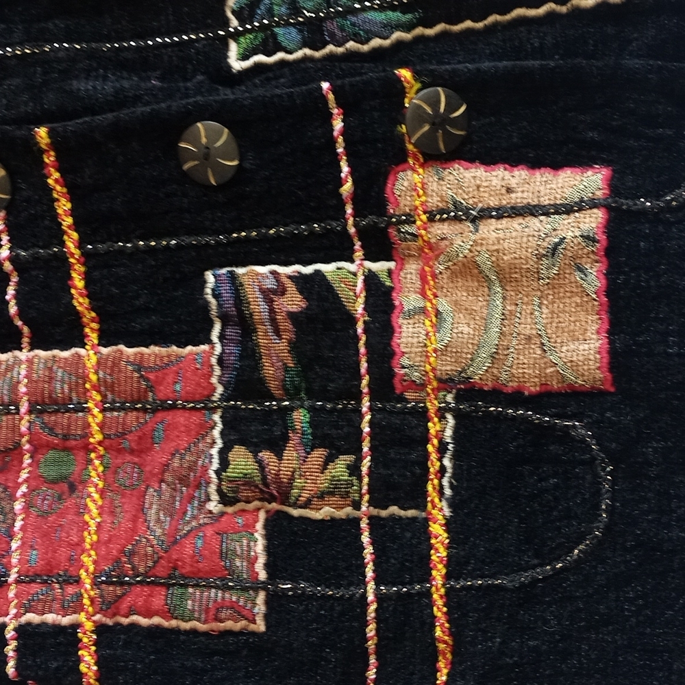 Vintage Patchwork Button Up Jacket - Picture 14 of 15